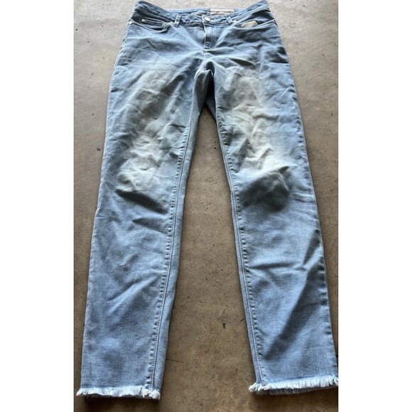 Vince Camuto Classic 70s Flare Leg Jeans Women's Size 27/4 Blue Stretch - Picture 2 of 15